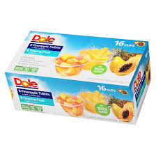 Dole Pineapple and Tropical Fruit Bowls, 4 oz., 16 pk.