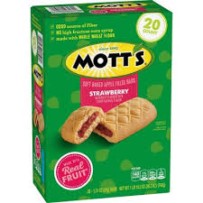 Mott's Soft Baked Apple Filled Strawberry Filled Bars, 20 ct.