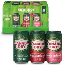 *Limited Time* Canada Dry Ginger Ale Summer Variety Pack (12 fl. oz., 36 pk.)