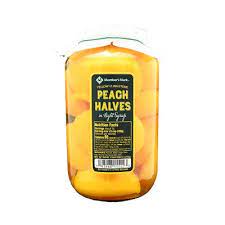 Member's Mark Yellow Clingstone Peach Halves in Light Syrup (60 oz.)