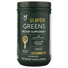 Member's Mark Super Greens Powder, Tropical Flavor, 18.28 Ounces, 48 Servings