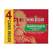 King Oscar Sardines in Extra Virgin Olive Oil, 4 pk./3.75 oz.