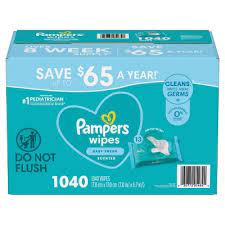 Pampers Scented Baby Wipes, Baby Fresh, 13 Pop-Top Packs (1040 ct.)