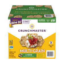 Crunchmaster 5 Seed Multi-Grain Cracker with Olive Oil (10 oz., 2 pk.)