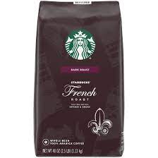 Starbucks French Roast Dark Roast Whole Bean Coffee, 40 oz.
