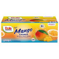 Dole Mango Fruit Cups in 100% Juice (4 oz., 16 pk.)