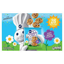 Pillsbury Soft Baked Mini Cookies, Spring Chocolate Chip & Sprinkles, Snack Packs, 28 ct./1.5 oz.