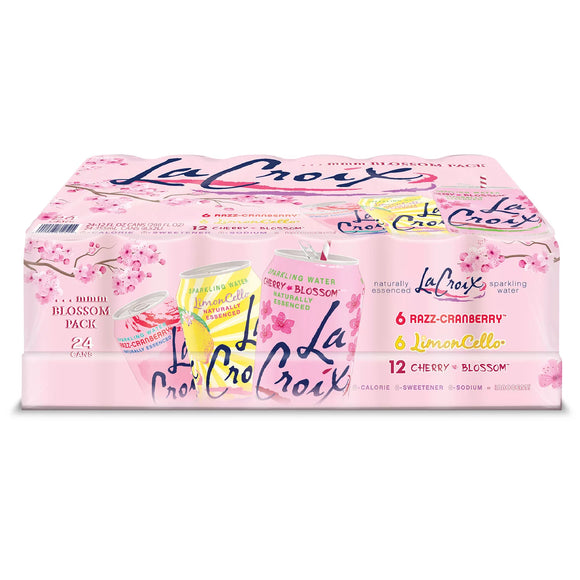 *Shipping Only* La Croix Sparkling Water Cherry Blossom Variety Pack (12 fl. oz., 24 pk.)