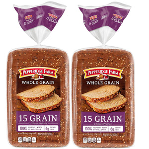 Pepperidge Farm Whole Grain 15 Grain Bread (24oz / 2pk)