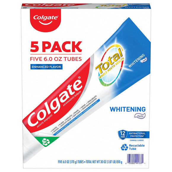 Colgate Total Whitening Toothpaste (6oz., 5 pk.)