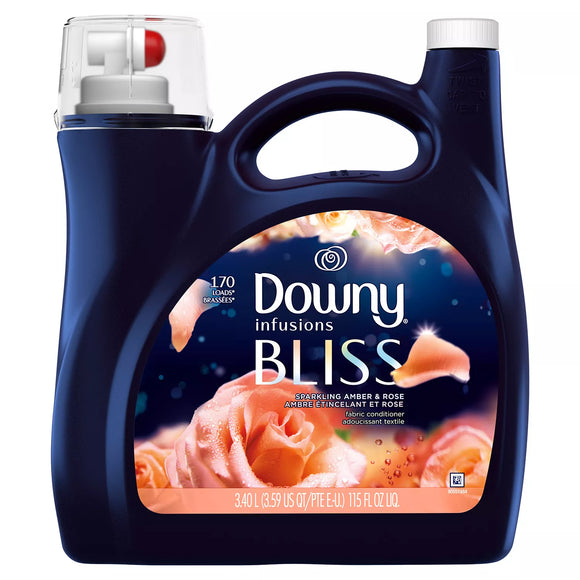 *Shipping Only* Downy Infusions Bliss Liquid Fabric Softener, Sparkling Amber and Rose (115 fl. oz., 170 loads)