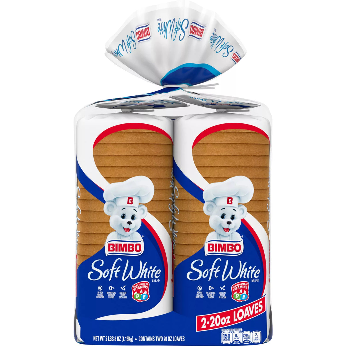 Bimbo Soft White Bread Family Pack (20oz/2pk) ordersmARTs