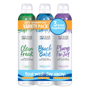 Not Your Mother's Dry Shampoo, 3 Pack (Clean Freak, Beach Babe, Plump for Joy)