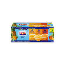 Dole No Sugar Added Mixed Fruit Variety Pack (4 oz., 16 pk.)