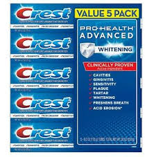 Crest Pro-Health Advanced Whitening Power Toothpaste (6 oz., 5 ct)