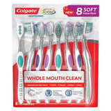 Colgate Total + Whitening Toothbrush, Choose Soft or Medium (8 pk.)