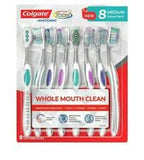 Colgate Total + Whitening Toothbrush, Choose Soft or Medium (8 pk.)