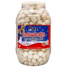 Utz Snowballs Barrel White Cheddar Cheeseballs (23 oz.)