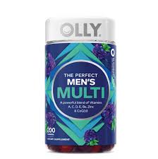 OLLY Men's Multivitamin Gummy, Blackberry Flavor (200 ct.)
