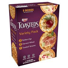 Keebler Toasteds Crackers Variety Pack (8 oz., 5 pk.)