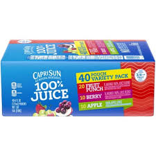 Capri Sun 100% Juice Variety Pack (6oz / 40pk)