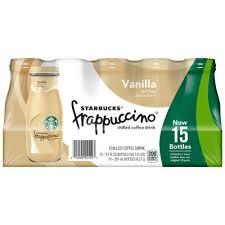 Starbucks Frappuccino Coffee Drink, Vanilla (9.5 oz., 15 pk.)