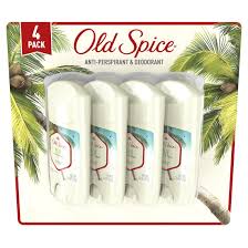 Old Spice Invisible Solid Antiperspirant Deodorant for Men, Fiji with Palm Tree Scent (2.6 oz., 4 pk.)
