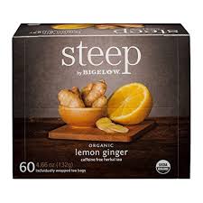 *Shipping Only* steep by Bigelow Lemon Ginger Herbal Tea ( 60 ct.)