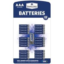 Member's Mark Alkaline AAA Batteries, 48 Pack