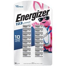 Energizer 123 Lithium Photo Batteries, 16 Pack
