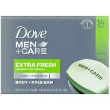 Dove Men+Care Body and Face Bar Extra Fresh (3.75 oz., 14 ct.)