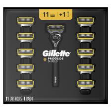 Gillette Fusion5 ProShield Handle and Refills, (11 refills + 1 Handle)