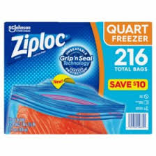 Ziploc Easy Open Tabs Freezer Quart Bags (216 ct.)