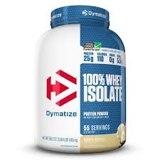 Dymatize 100% Whey Protein Isolate Powder, Simple Vanilla (55 servings)