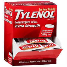 Tylenol Extra Strength Caplets, 500mg (50 ct., 2 pk.)