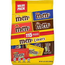 M&M's Milk, Peanut, Peanut Butter and Caramel Fun Size Chocolate Candy, Assorted Mix Bag (115 ct.)