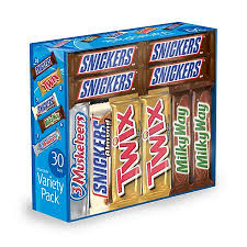 Snickers, Twix, Milky Way & 3 Musketeers Assorted Candy Bars (30 ct.)