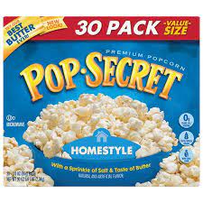 Pop Secret Homestyle Microwave Popcorn, 30 ct.