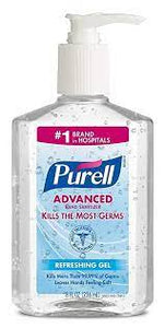 Purell Advanced Hand Sanitizer Refreshing Gel, 8 oz.