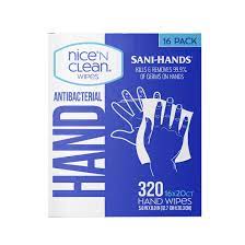 Nice N Clean Anti-Bacterial Wipes, 320 ct.