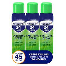 Microban 24-Hour Disinfectant Sanitizing Spray, Fresh Scent (15 oz., 3 pk.)