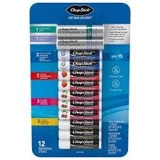 ChapStick Variety Pack Classic Original, Cherry, Strawberry, Lip Moisturizer & Total Hydration (12 ct.)