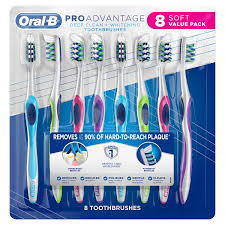 Oral-B ProAdvantage CrissCross Toothbrushes, Soft or Medium (8 ct.)