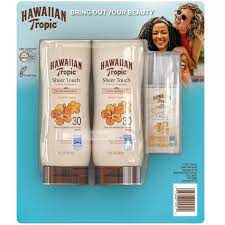 Hawaiian Tropic Face/Body SPF 30 Sunscreen (8 fl. oz., 2 pk. + Bonus 1.7 fl., oz.)