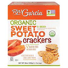 RW Garcia 3 Seed Sweet Potato Crackers, 30 oz.