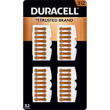 Duracell Hearing Aid 312 Battery, 32 ct.