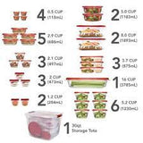 Rubbermaid 62-PieceTakeAlongs Food Storage Set with 30-Quart Storage Tote