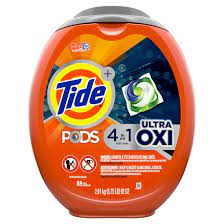Tide Pods Ultra Oxi Liquid Laundry Detergent Pacs, 88 ct.
