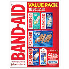 Band-Aid Variety Pack with Assorted Flexible Fabric Bandages, 163 ct.