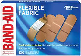 Band-Aid Brand Flexible Fabric Adhesive Bandages for Minor Wound Care, 100 ct.